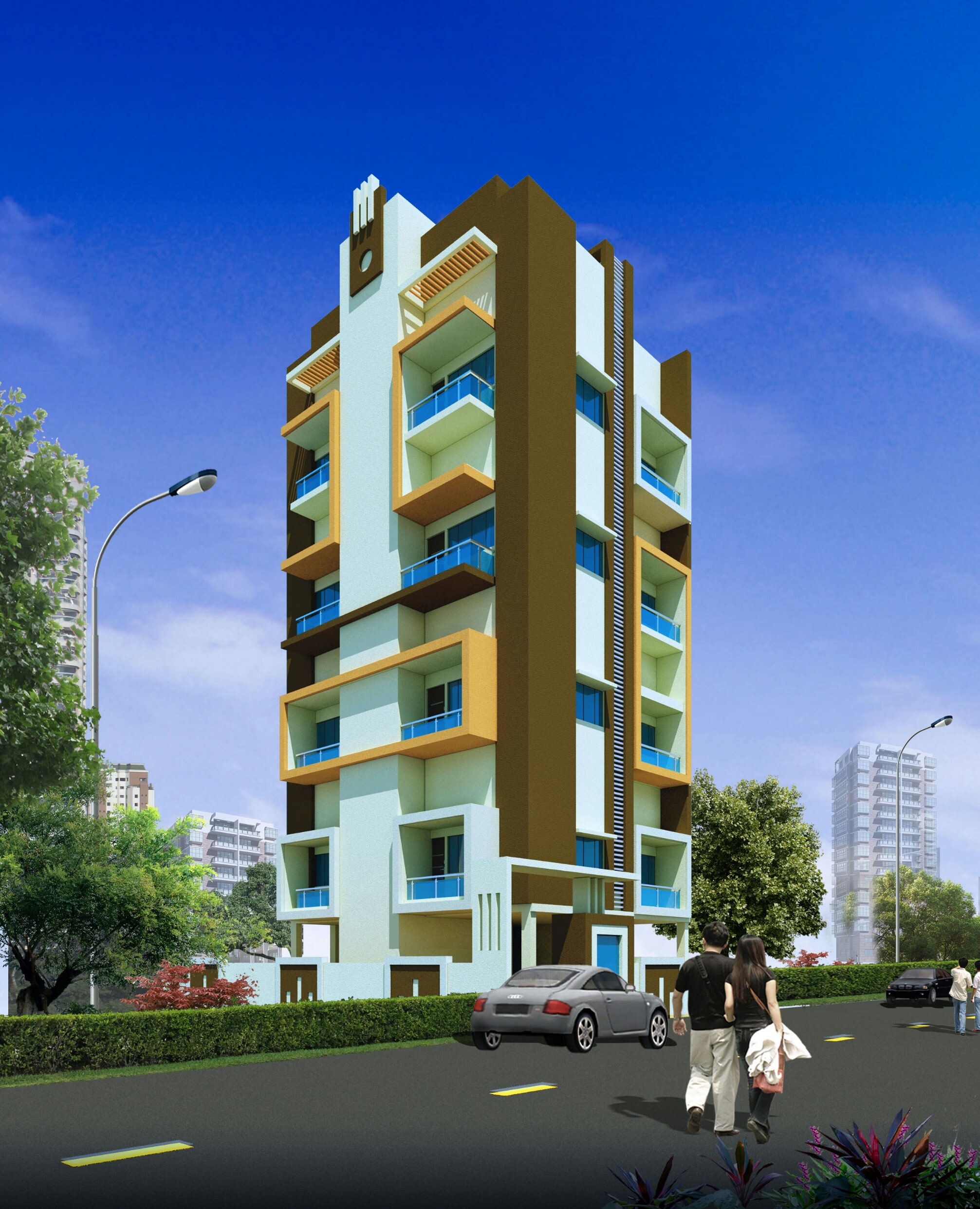 completed appartment project at manish nagar-min